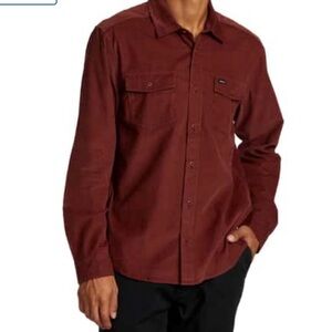 RVCA Freeman Cord long-sleeve shirt in cotton corduroy fabric size L